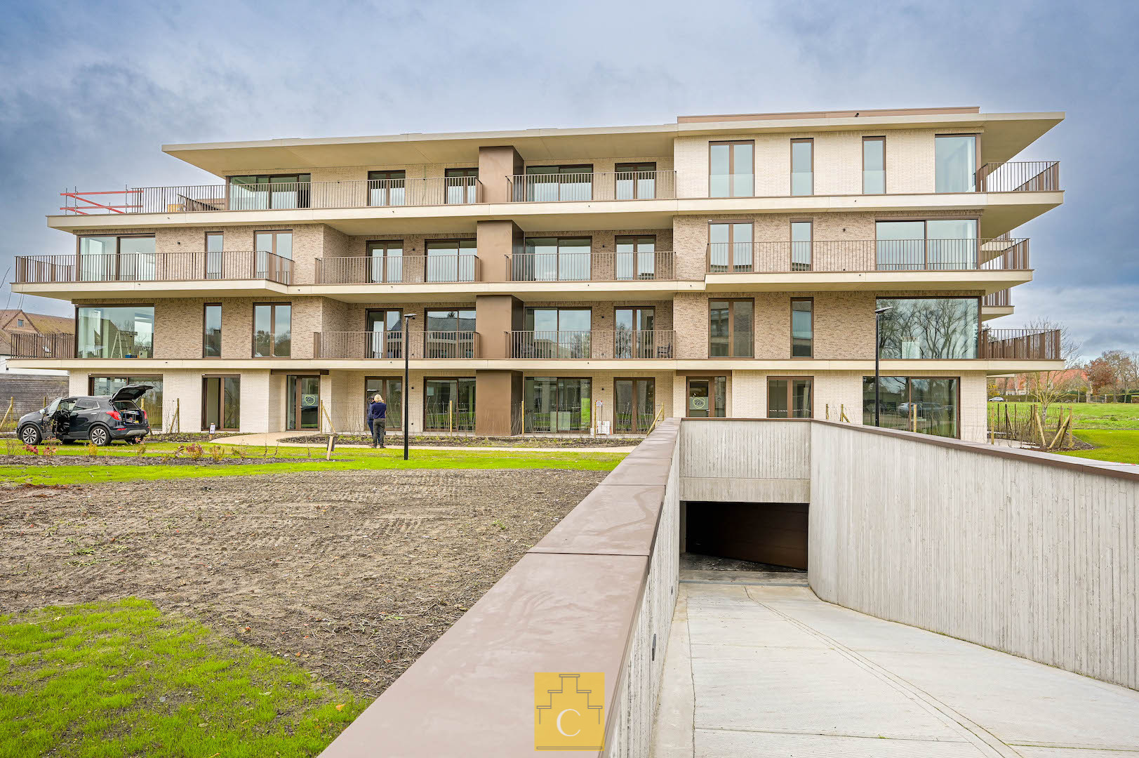 Nieuwbouwappartement met 1 slaapkamer en ruim terras
